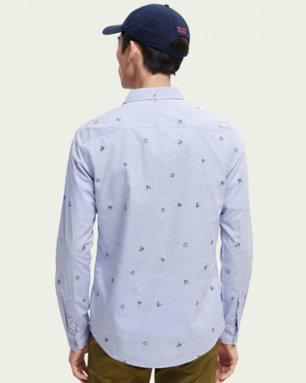 CAMISA SLIM FIT FIL-COUPÉ - BLUE - SCOTCH & SODA