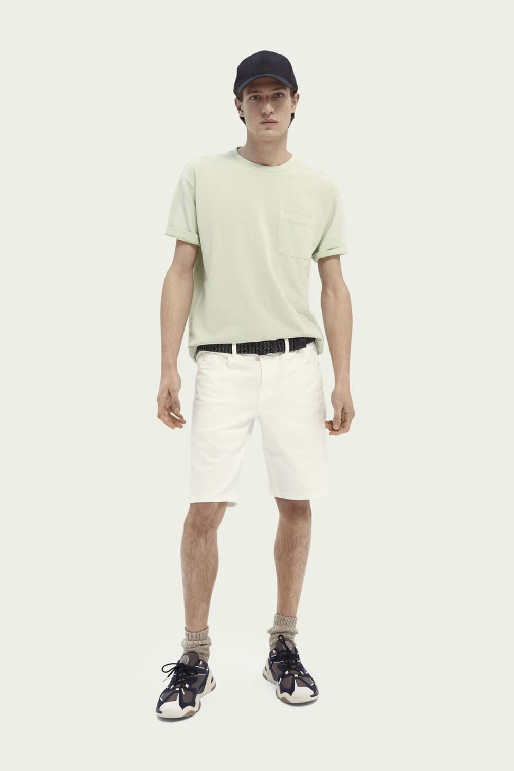 PANTALÓN CORTO VAQUERO REGULAR SLIM "RALSTON" - BLANCO - SCOTCH & SODA | 159668