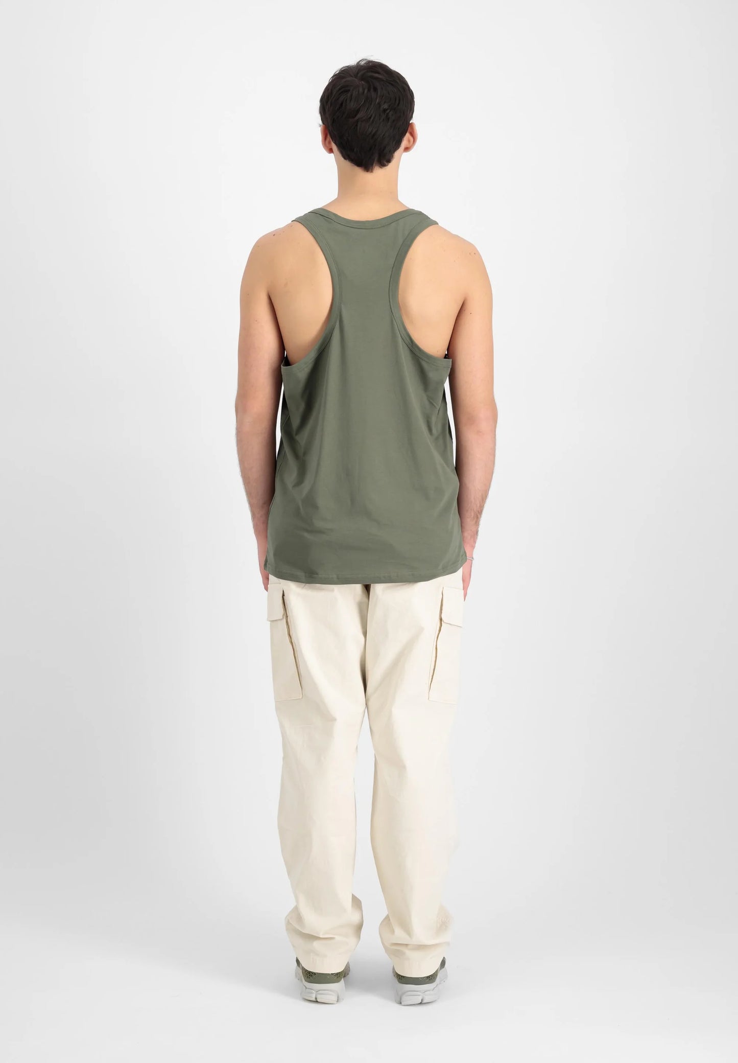 CAMISETA BÁSICA SIN MANGAS - VERDE OLIVA - ALPHA INDUSTRIES | 126566