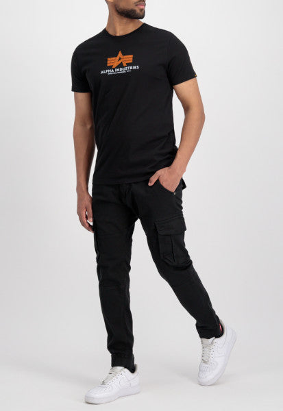CAMISETA BÁSICA CON GOMA - NEGRO - ALPHA INDUSTRIES | 100501RB