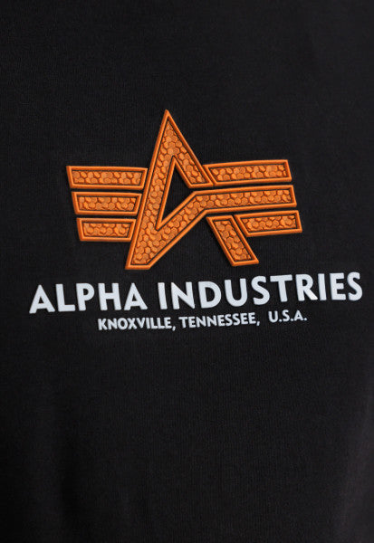 CAMISETA BÁSICA CON GOMA - NEGRO - ALPHA INDUSTRIES | 100501RB