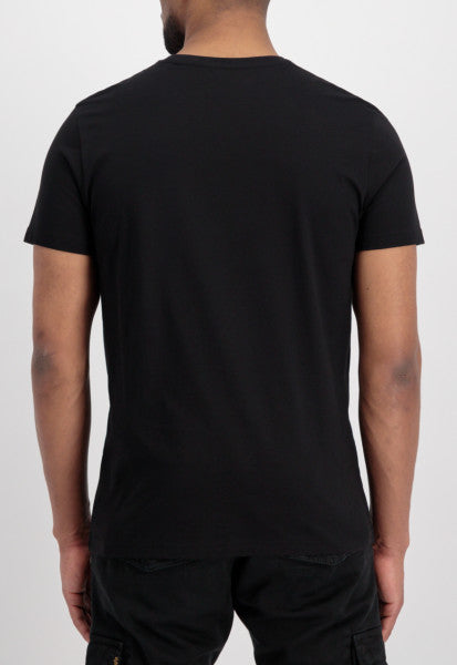 CAMISETA BÁSICA CON GOMA - NEGRO - ALPHA INDUSTRIES | 100501RB
