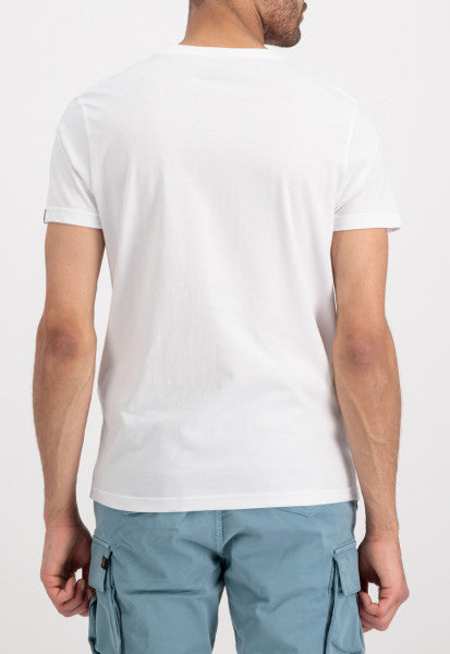 CAMISETA BÁSICA CON GOMA - BLANCO - ALPHA INDUSTRIES | 100501RB