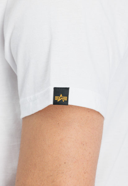 CAMISETA BÁSICA CON GOMA - BLANCO - ALPHA INDUSTRIES | 100501RB