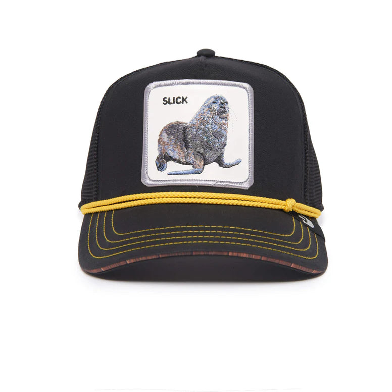 GORRA TRUCKER FOCA "SLICK" - NEGRO - GOORIN BROS THE FARM ANIMALS | 101-1130