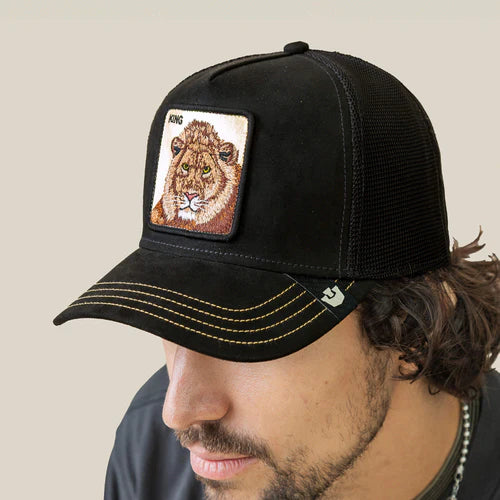 GORRA TRUCKER LEON "GOLDEN KING" - BLACK - GOORIN BROS THE FARM ANIMALS | 101-2586