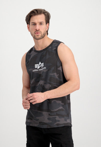 CAMISETA BÁSICA SIN MANGAS - BLACK CAMO - ALPHA INDUSTRIES