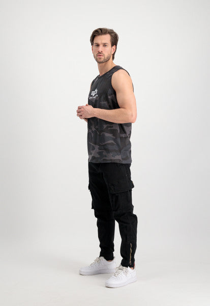 CAMISETA BÁSICA SIN MANGAS - CAMUFLAJE NEGRO - ALPHA INDUSTRIES | 126566C