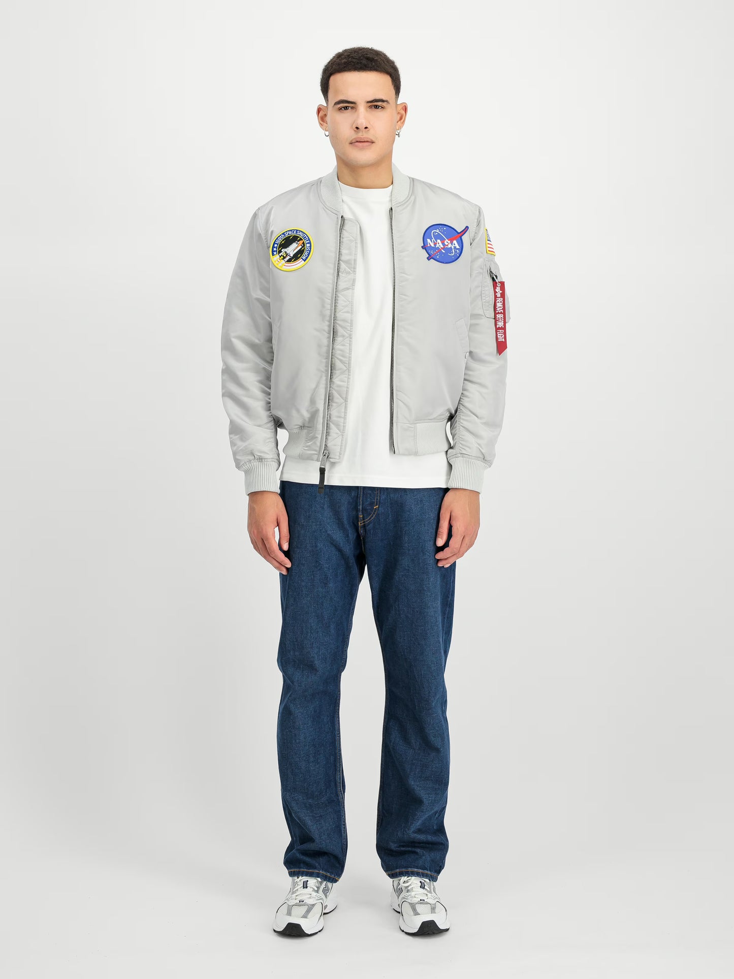 MA-1 BOMBER "MA-1 VF NASA" - GRIS - ALPHA INDUSTRIES | 166107