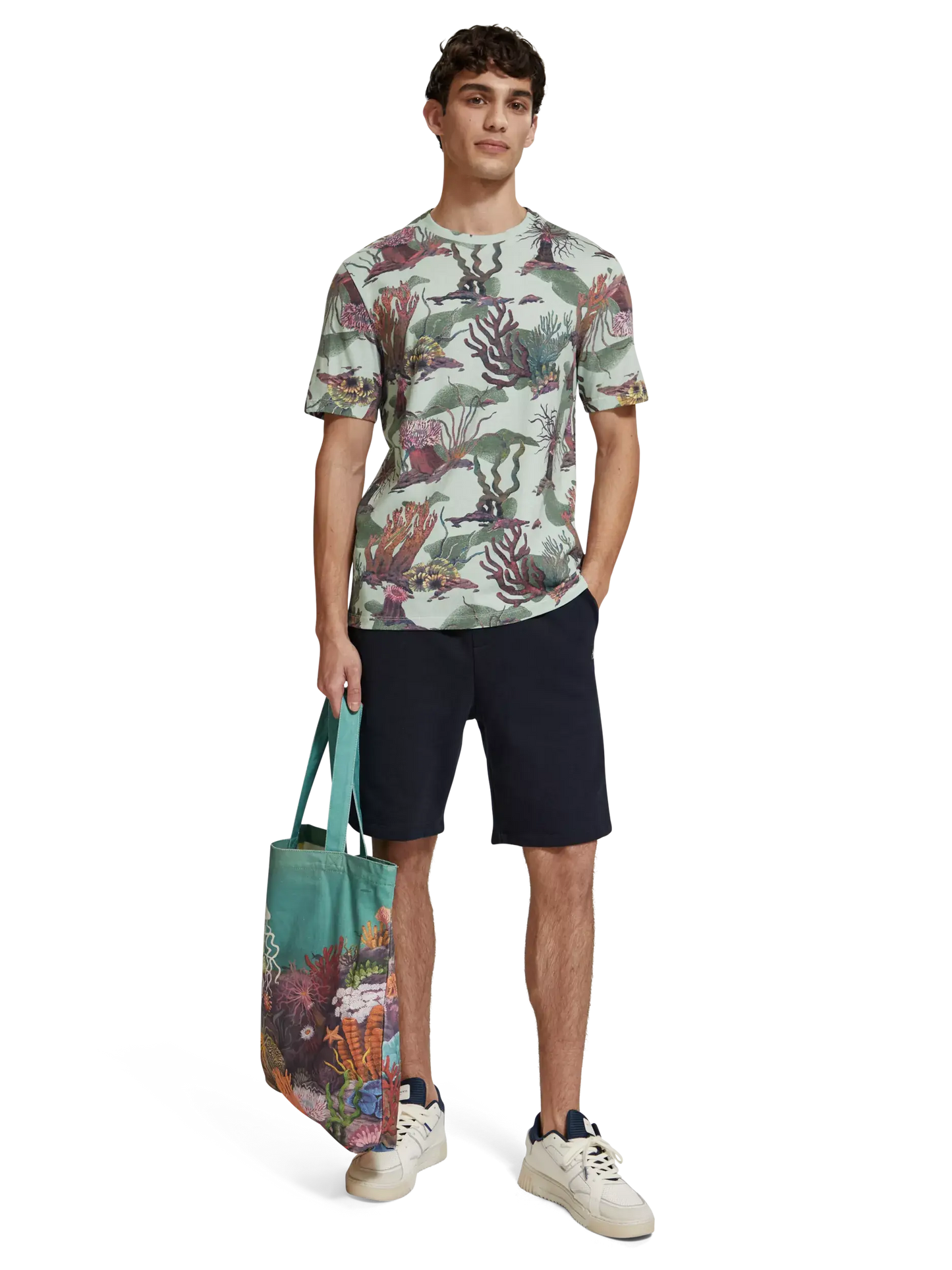 CAMISETA CON ESTAMPADO INTEGRAL "OCÉANO" - MULTICOLOR - SCOTCH & SODA | 177101-7206