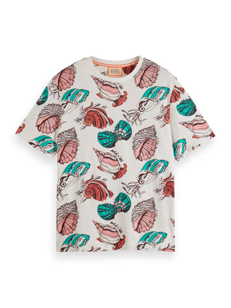 CAMISETA CON ESTAMPADO INTEGRAL "OCÉANO" - MULTICOLOR - SCOTCH & SODA | 177101