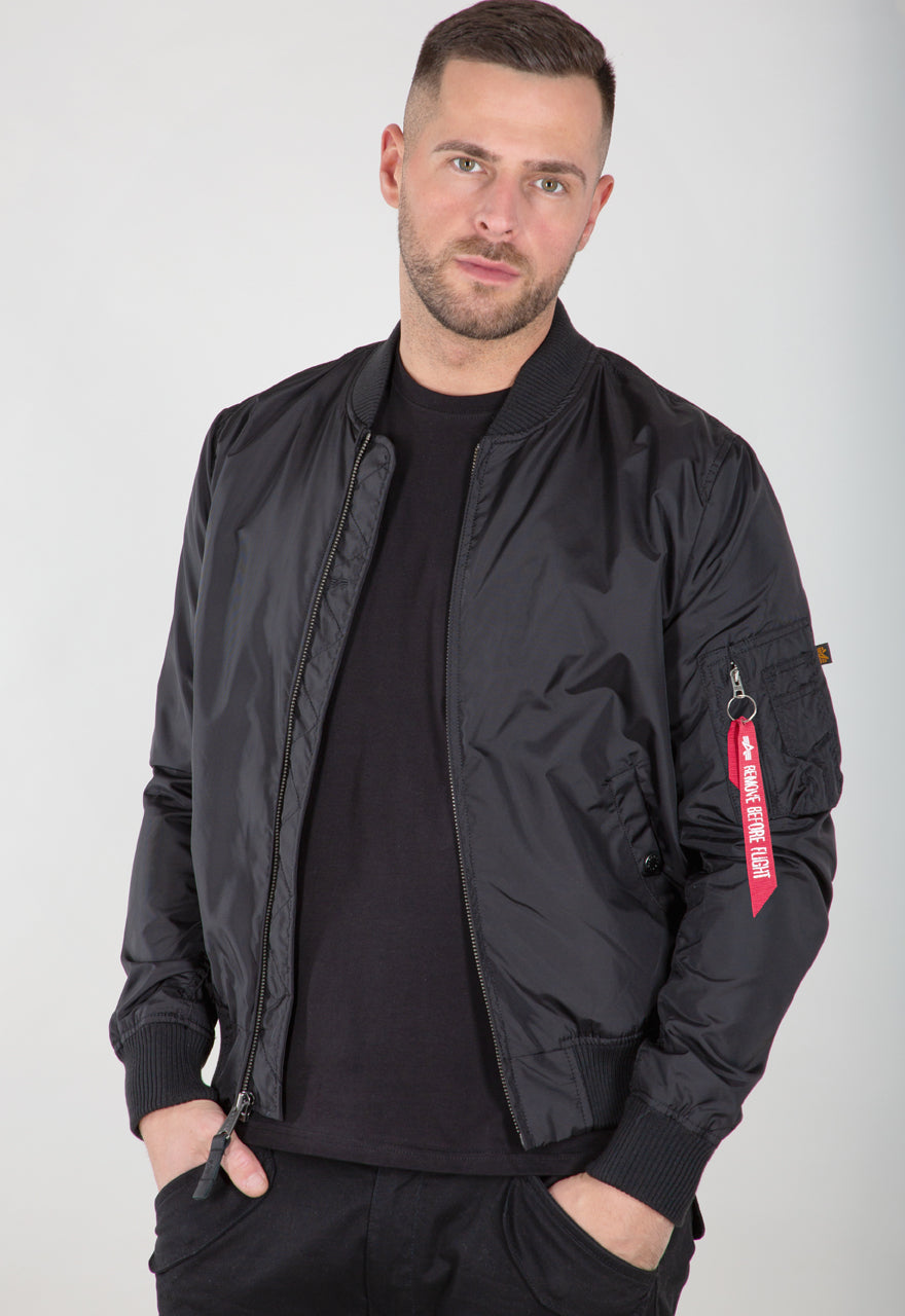 CHAQUETA BOMBER FINA "MA-1 TT" - NEGRO - ALPHA INDUSTRIES | 191103