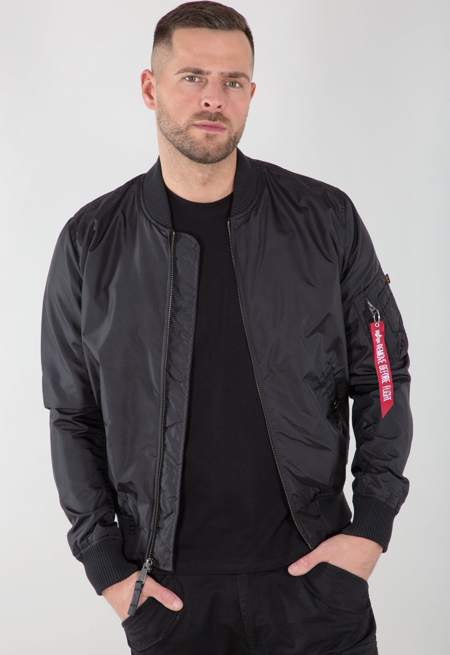 CHAQUETA BOMBER FINA "MA-1 TT" - NEGRO - ALPHA INDUSTRIES | 191103
