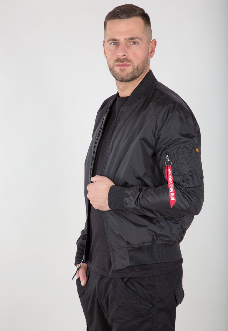 CHAQUETA BOMBER FINA "MA-1 TT" - NEGRO - ALPHA INDUSTRIES | 191103
