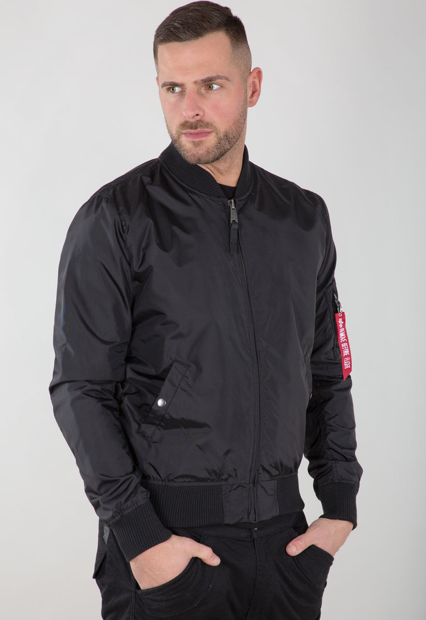 CHAQUETA BOMBER FINA "MA-1 TT" - NEGRO - ALPHA INDUSTRIES | 191103
