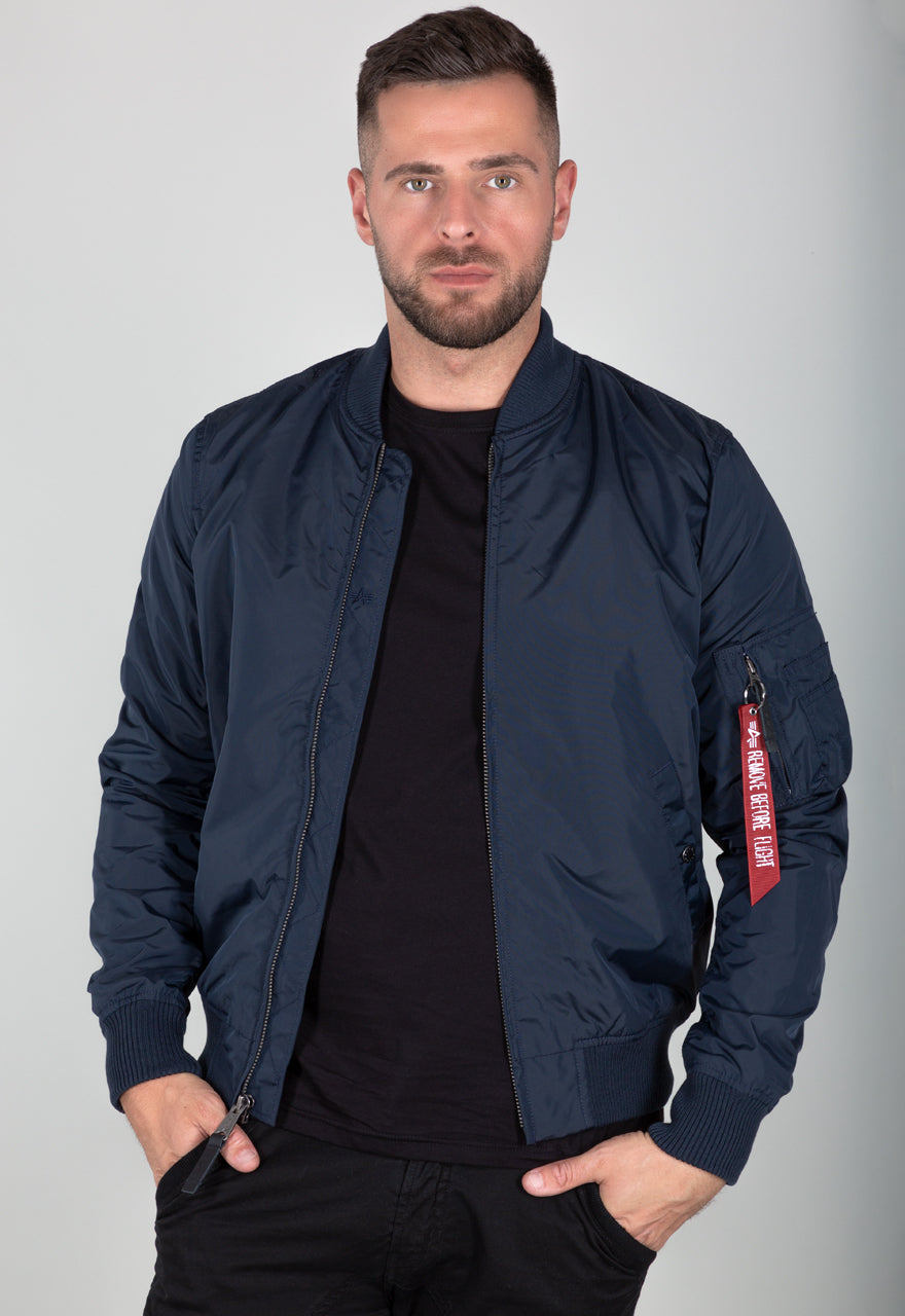 CHAQUETA BOMBER FINA "MA-1 TT" - AZUL MARINO - ALPHA INDUSTRIES | 191103