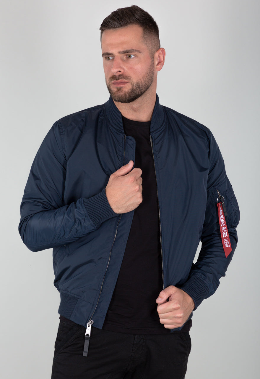 CHAQUETA BOMBER FINA "MA-1 TT" - AZUL MARINO - ALPHA INDUSTRIES | 191103