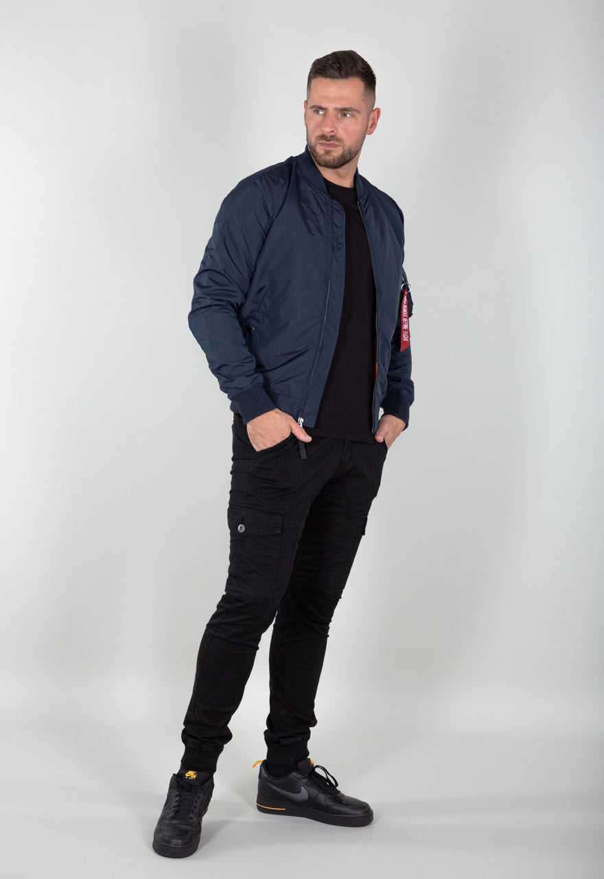 CHAQUETA BOMBER FINA "MA-1 TT" - AZUL MARINO - ALPHA INDUSTRIES | 191103
