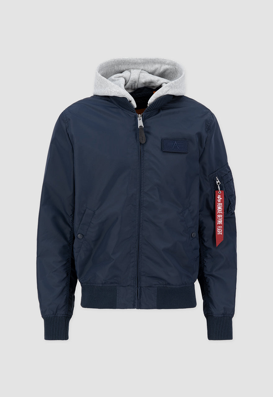 CHAQUETA BOMBER CON CAPUCHA "MA-1 TT HOOD" - AZUL MARINO - ALPHA INDUSTRIES | 196108
