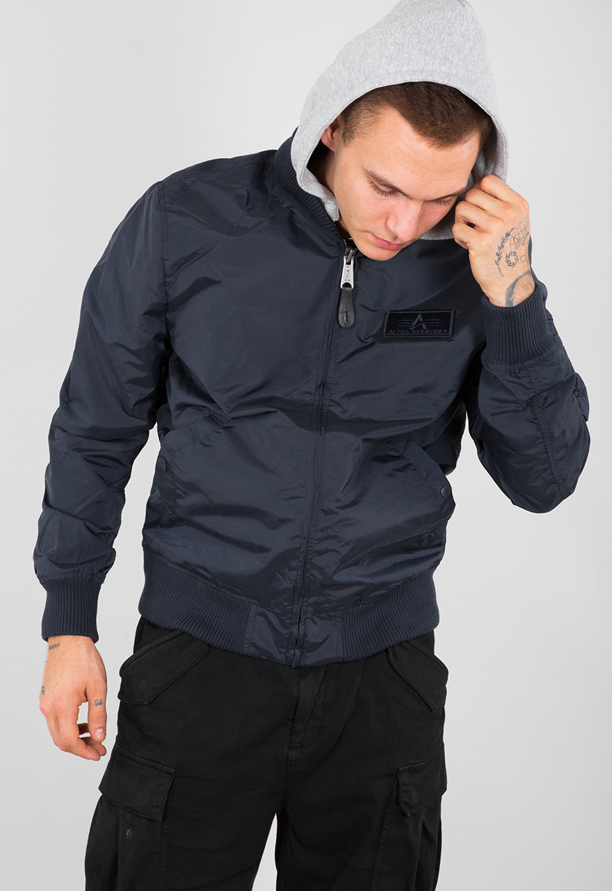 CHAQUETA BOMBER CON CAPUCHA "MA-1 TT HOOD" - AZUL MARINO - ALPHA INDUSTRIES | 196108