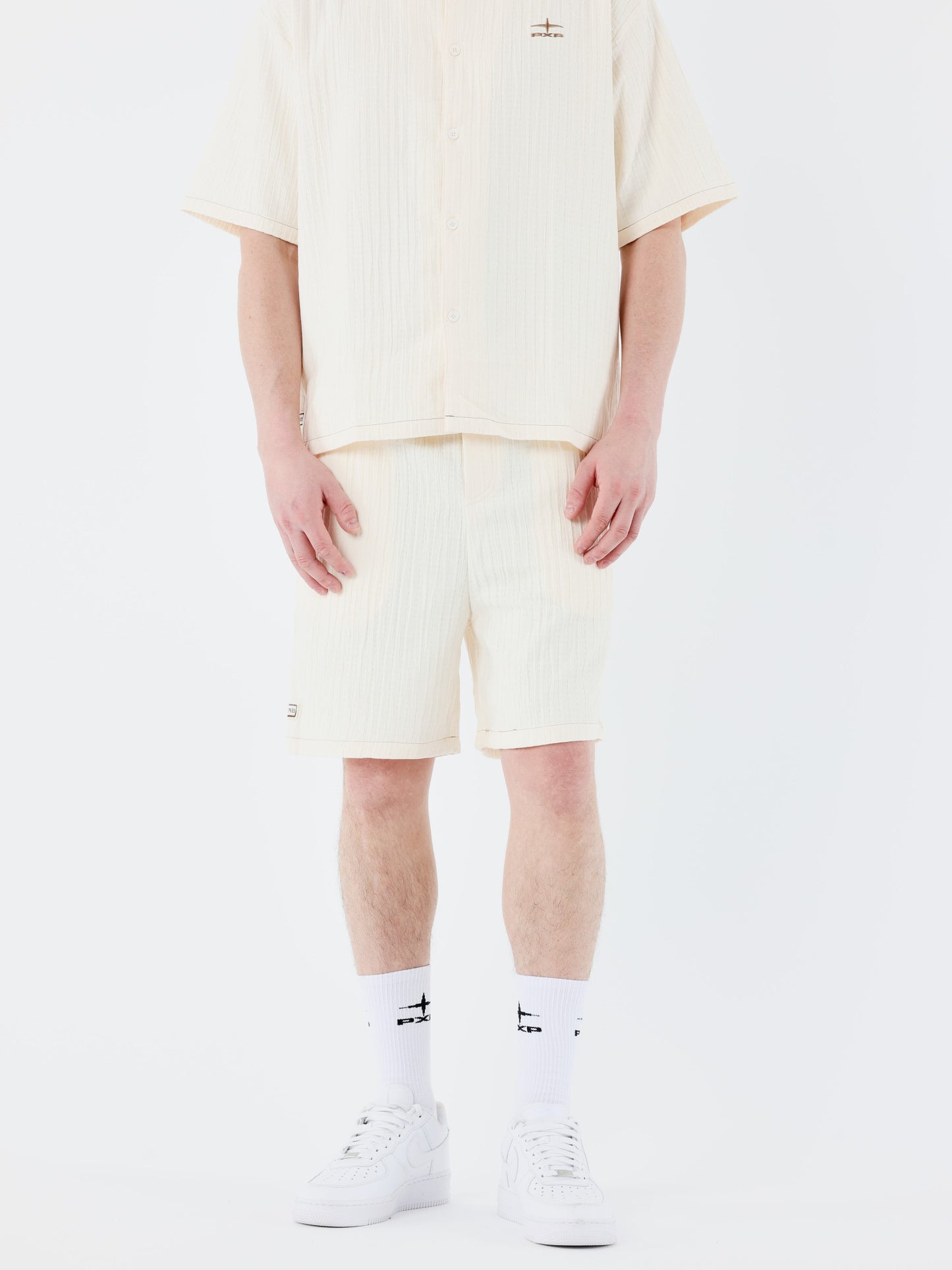 PANTALÓN CORTO CASUAL PLISADO- CRUDO - PROJECT X PARIS | PXP 2540161