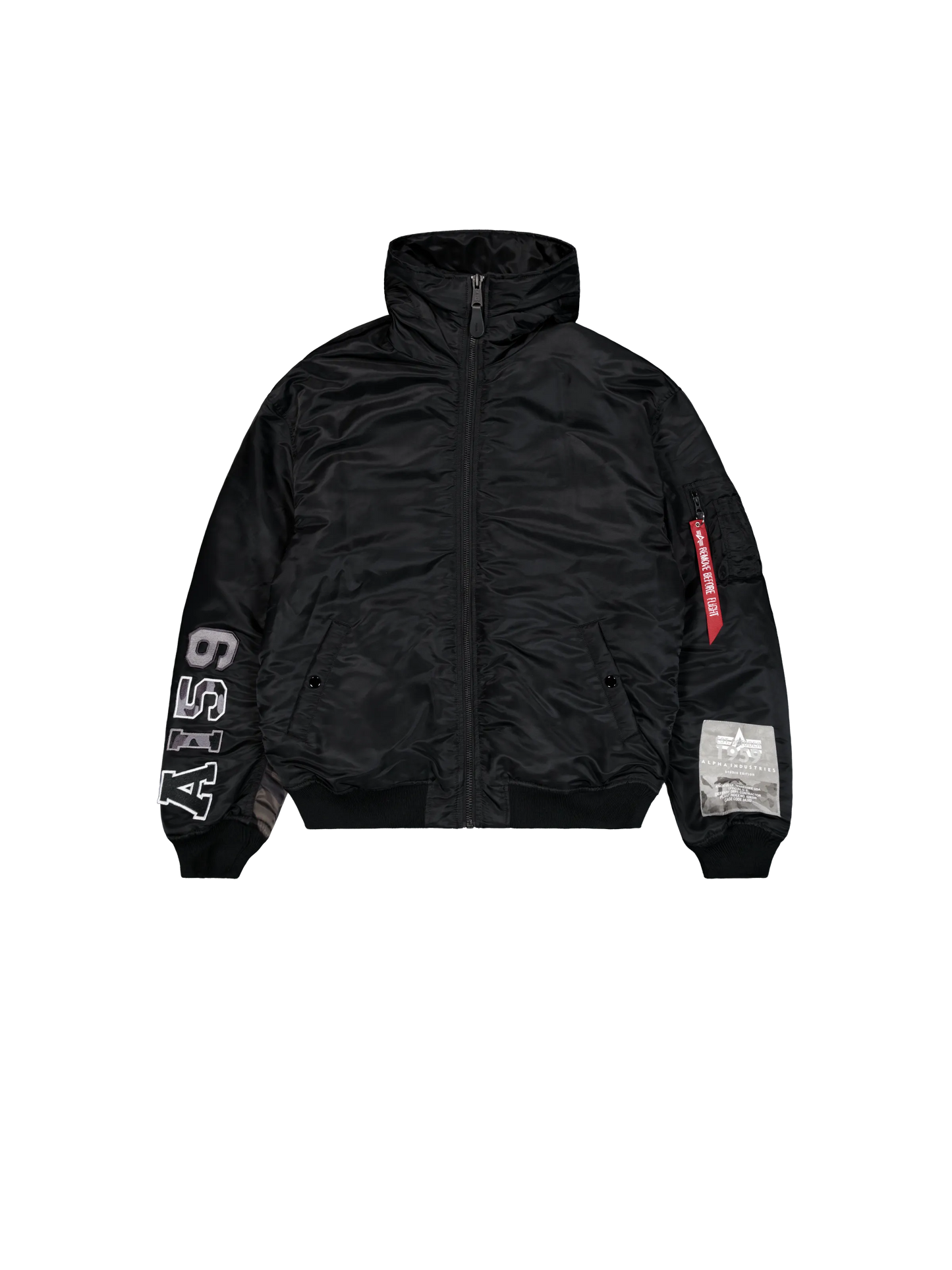 MA-1 BOMBER "MA-1 HOODED STUDIO" - NEGRO - ALPHA INDUSTRIES | 258123