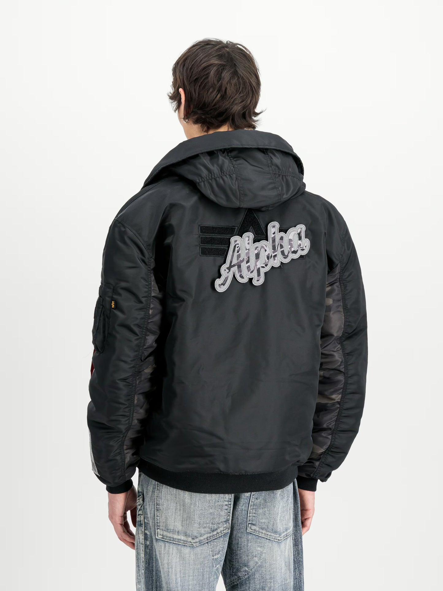 MA-1 BOMBER "MA-1 HOODED STUDIO" - NEGRO - ALPHA INDUSTRIES | 258123