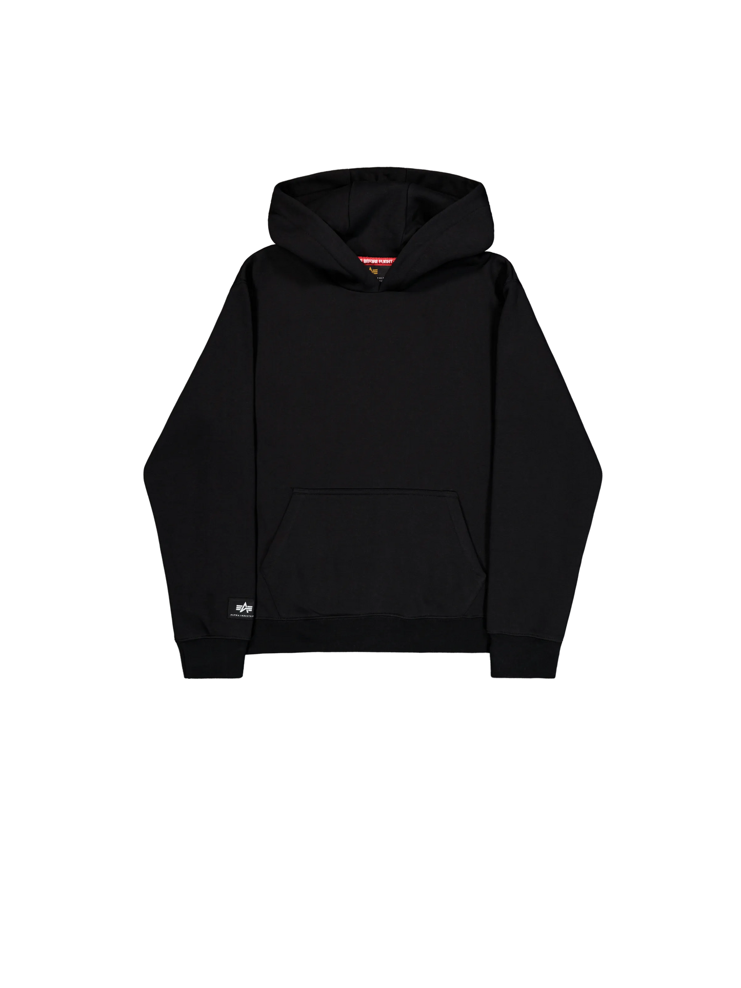 SUDADERA CAPUCHA "LABEL BACKPRINT" - NEGRO - ALPHA INDUSTRIES | 258333-03