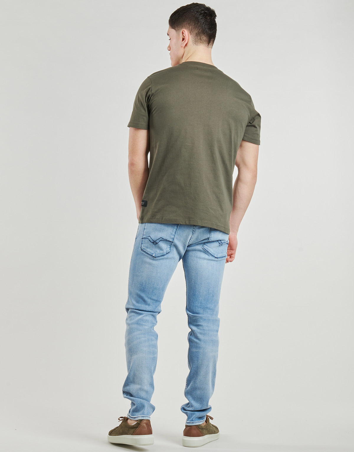 CAMISETA BÁSICA LOGO - VERDE - REPLAY | M3099.000.2660
