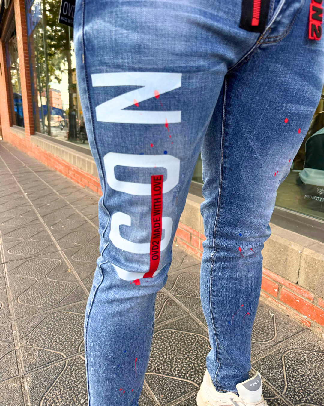 PANTALÓN VAQUERO CREMALLERA SKINNY "ICON" - AZUL - OVDS