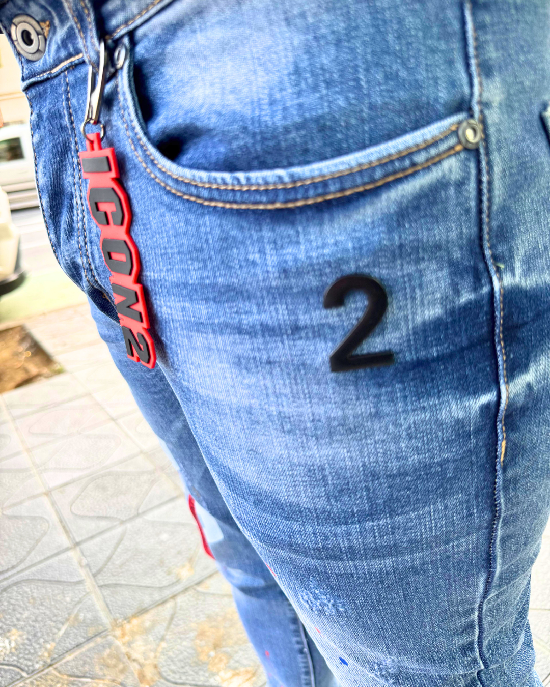 PANTALÓN VAQUERO CREMALLERA SKINNY "ICON" - AZUL - OVDS