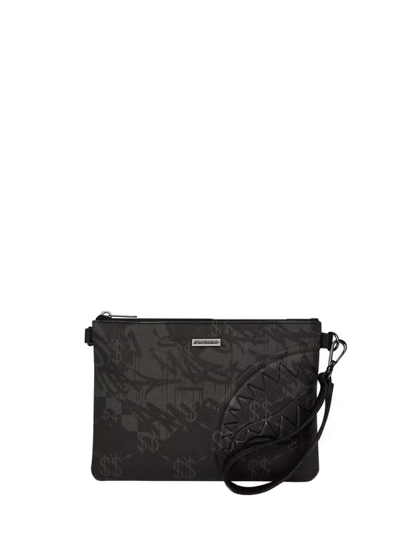 BOLSO POCHETTE CONVERTIBLE BANDOLERA 3AM CHECK - NEGRO/GRIS - SPRAYGROUND | 910B7502NSZ