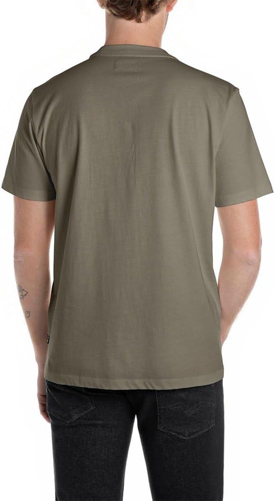 CAMISETA BÁSICA LOGO - VERDE - REPLAY | M3099.000.2660