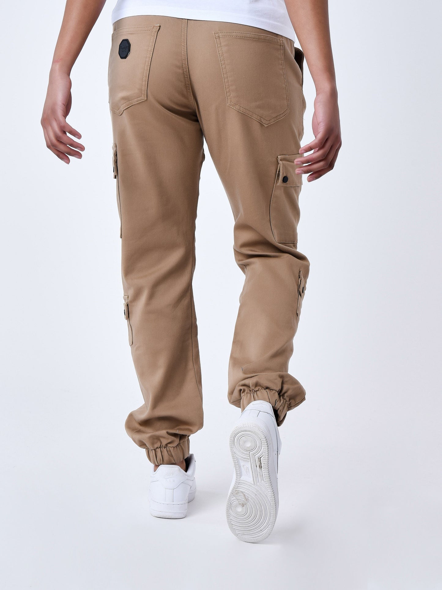 PANTALÓN CARGO MULTIBOLSILLOS CON CINTURA ELÁSTICA - BEIGE - PROJECT X PARIS | T19939-1_BG