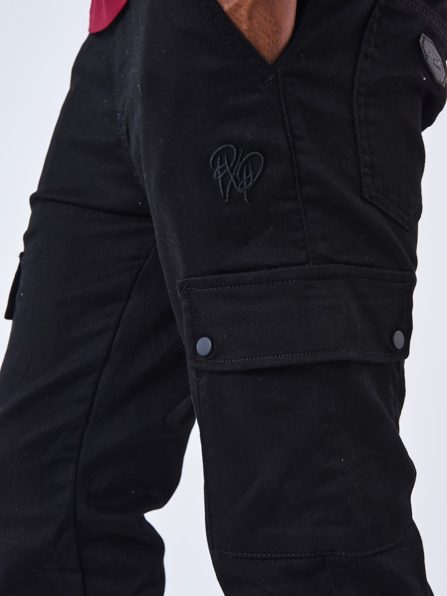 PANTALÓN CARGO MULTIBOLSILLOS CON CINTURA ELÁSTICA - NEGRO - PROJECT X PARIS | T19939-1_BK