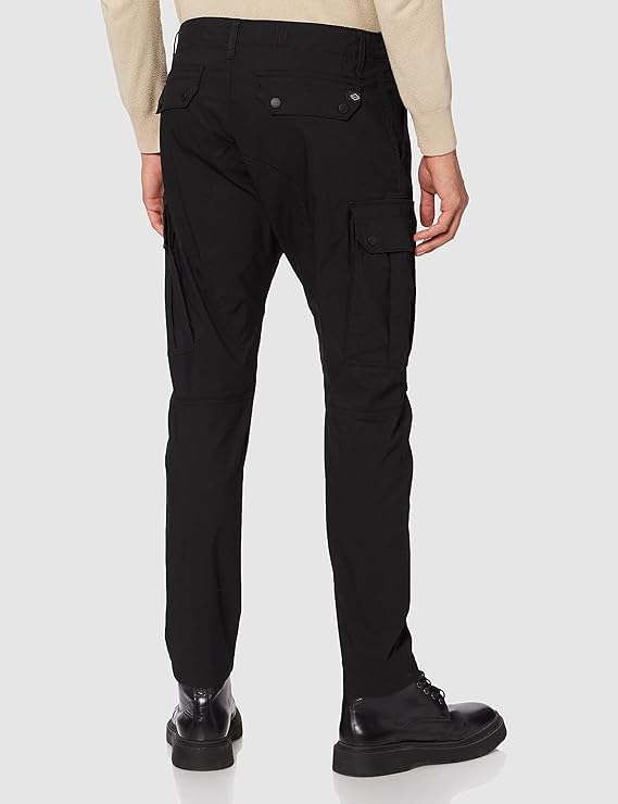 PANTALÓN CARGO "COMBAT" - NEGRO - REPLAY | M9780.000.84241