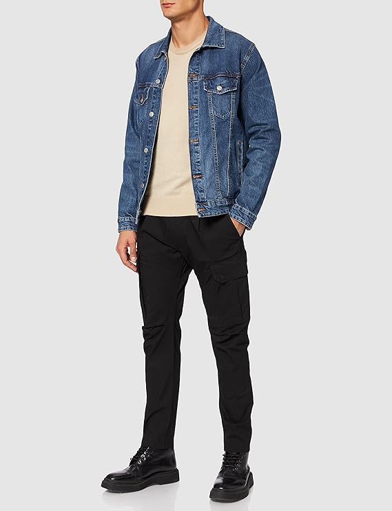 PANTALÓN CARGO "COMBAT" - NEGRO - REPLAY | M9780.000.84241