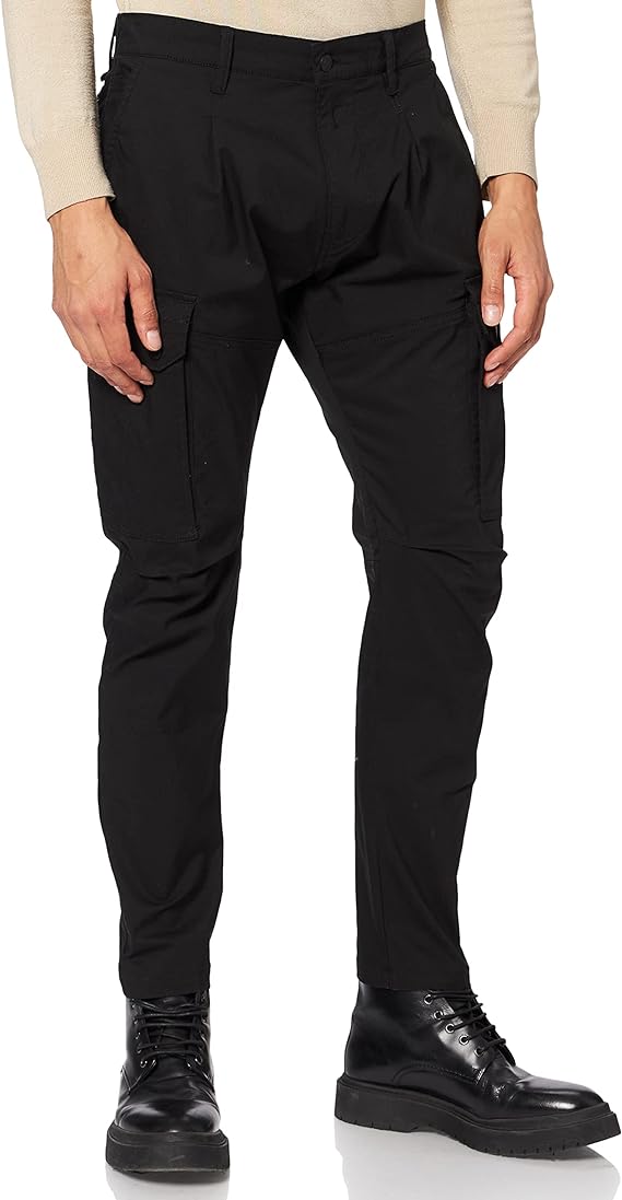 PANTALÓN CARGO "COMBAT" - NEGRO - REPLAY | M9780.000.84241