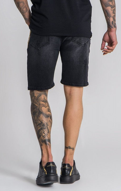 BERMUDAS VAQUERAS "FOREVER MORE" - BLACK - GK - Blue Denim