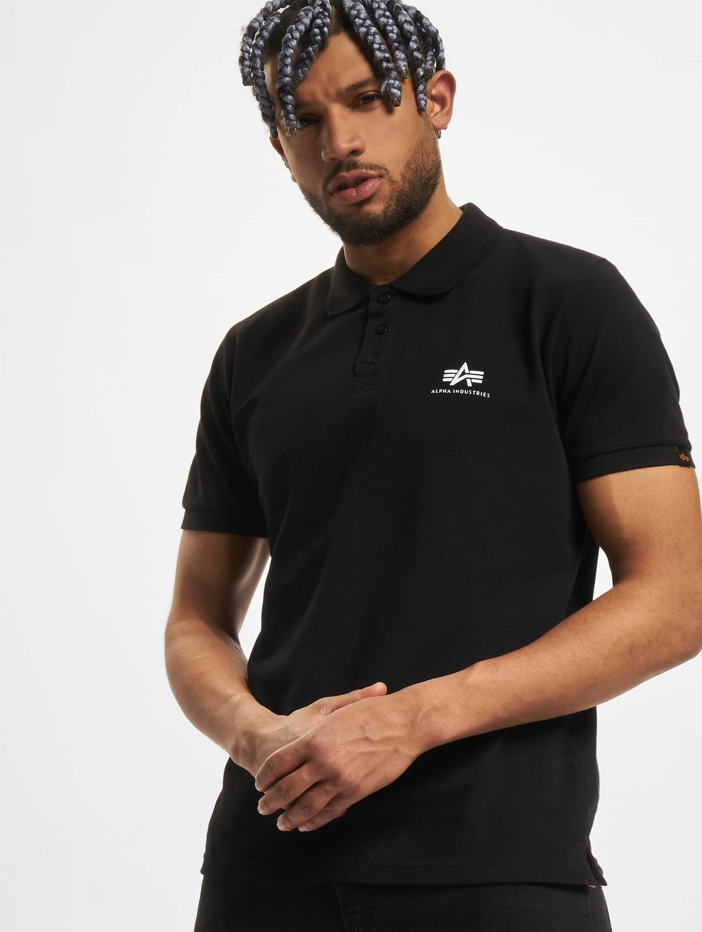 POLO "BASIC POLO SL II" - BLACK - ALPHA INDUSTRIES