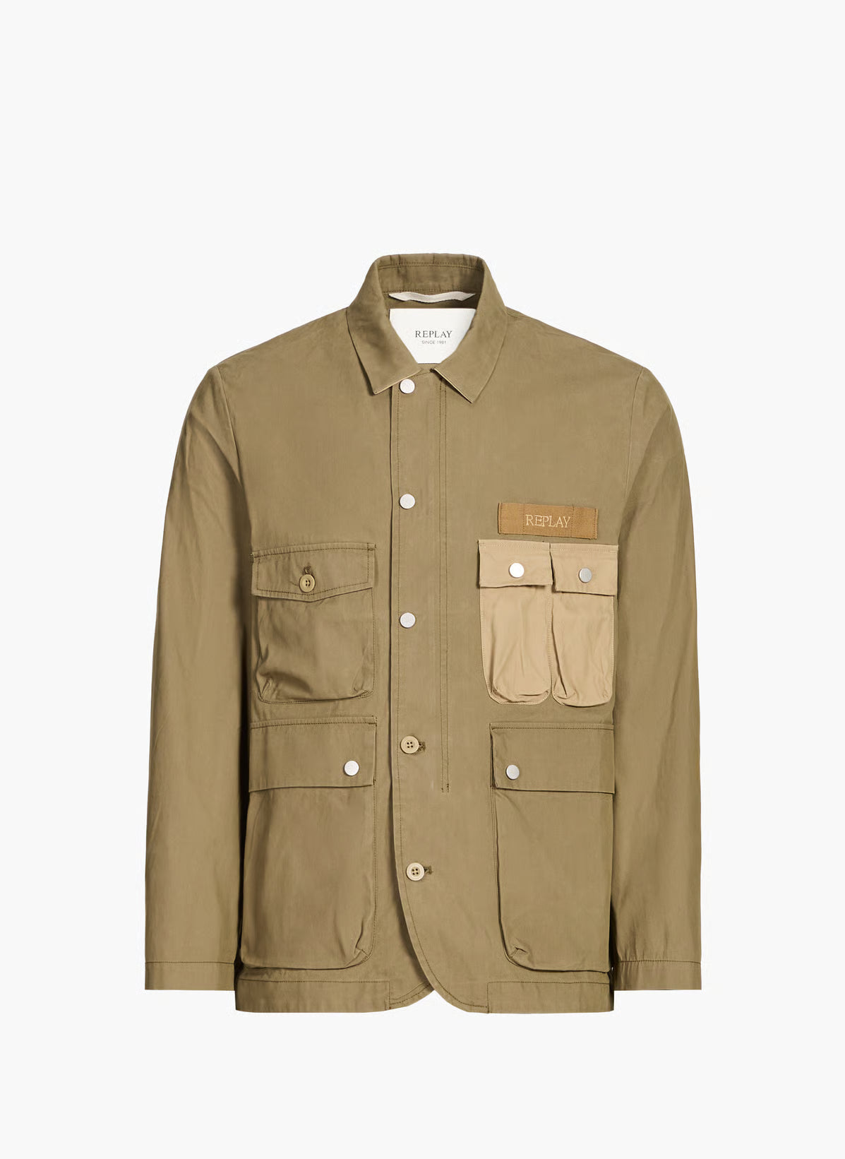 SOBRECAMISA MILITAR - BEIGE - REPLAY | M8492.000.85338