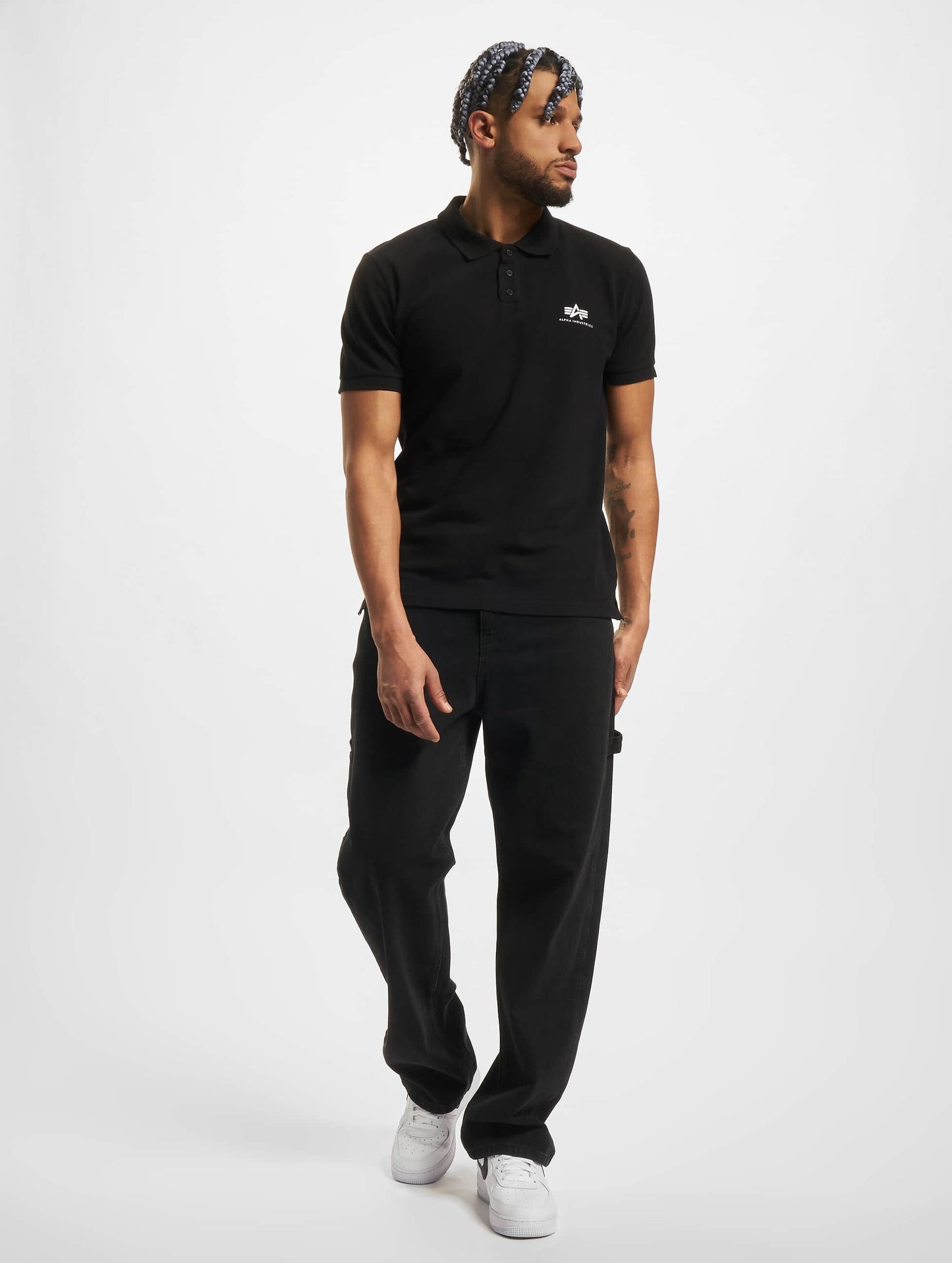 POLO "BASIC POLO SL II" - BLACK - ALPHA INDUSTRIES