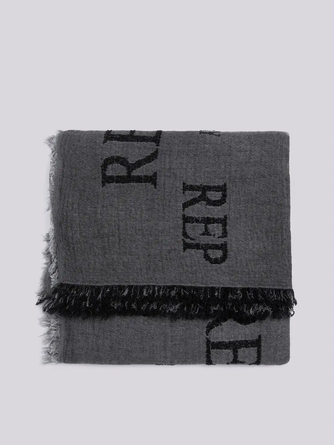 BUFANDA CON LOGO DE JACQUARD - NEGRO LAVADO - REPLAY | AM9223.001.A0317B