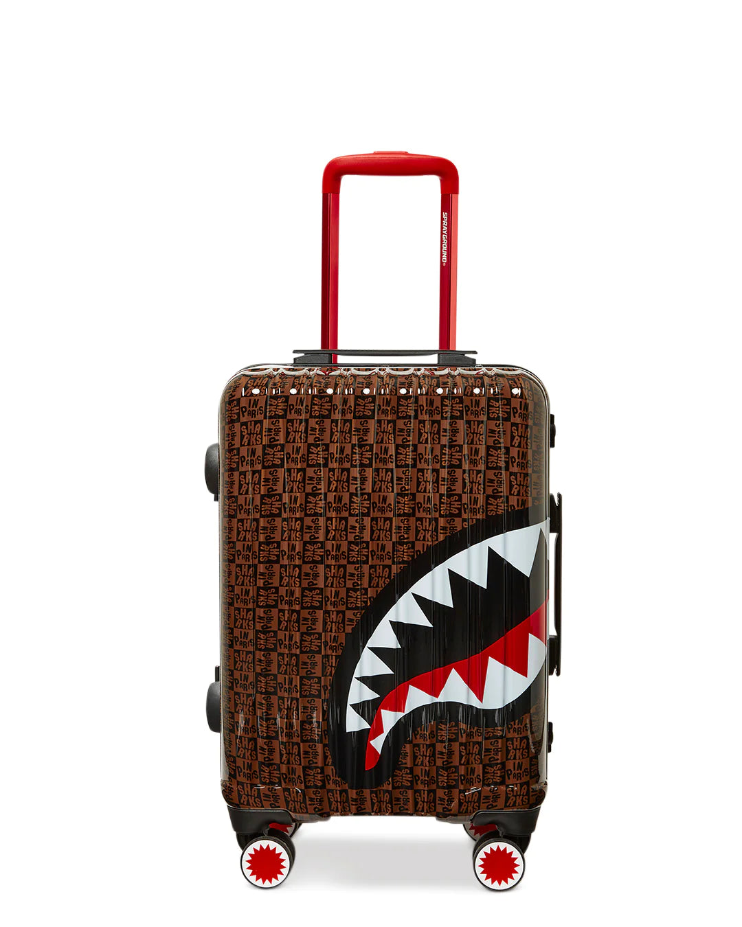 MALETA DE CABINA "SHARKS IN PARIS CHECK" - MARRÓN - SPRAYGROUND | 910CL180NSZ