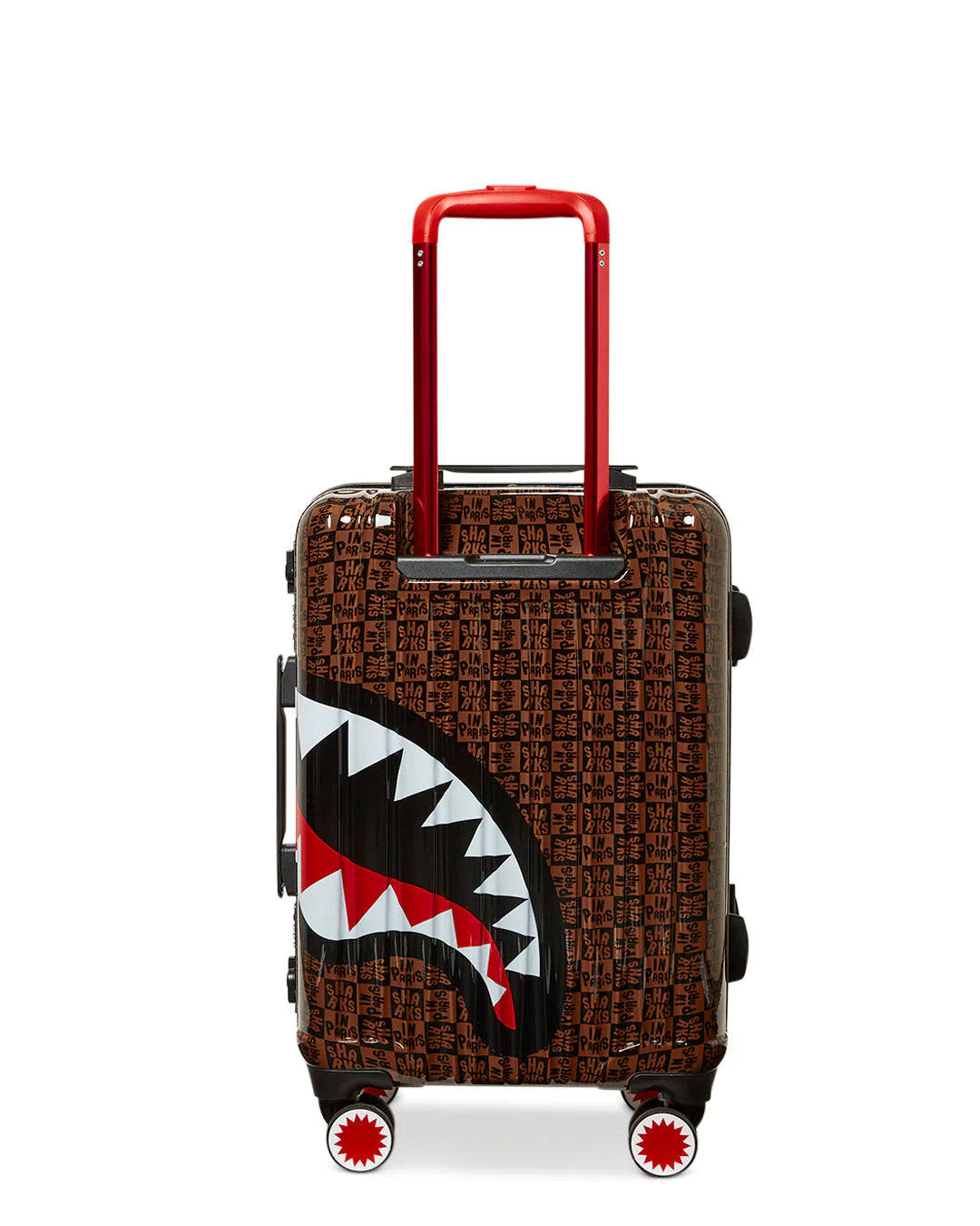 MALETA DE CABINA "SHARKS IN PARIS CHECK" - MARRÓN - SPRAYGROUND | 910CL180NSZ