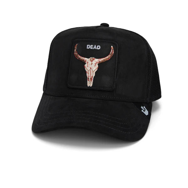 GORRA TRUCKER TORO "THE SUEDE SKULL" - NEGRO - GOORIN BROS THE FARM ANIMALS | 101-2125