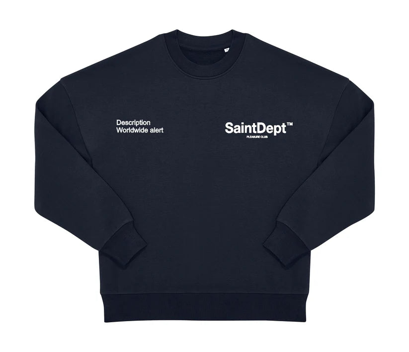 SUDADERA "ICE WORLD" - AZUL MARINO - SAINT DEPT