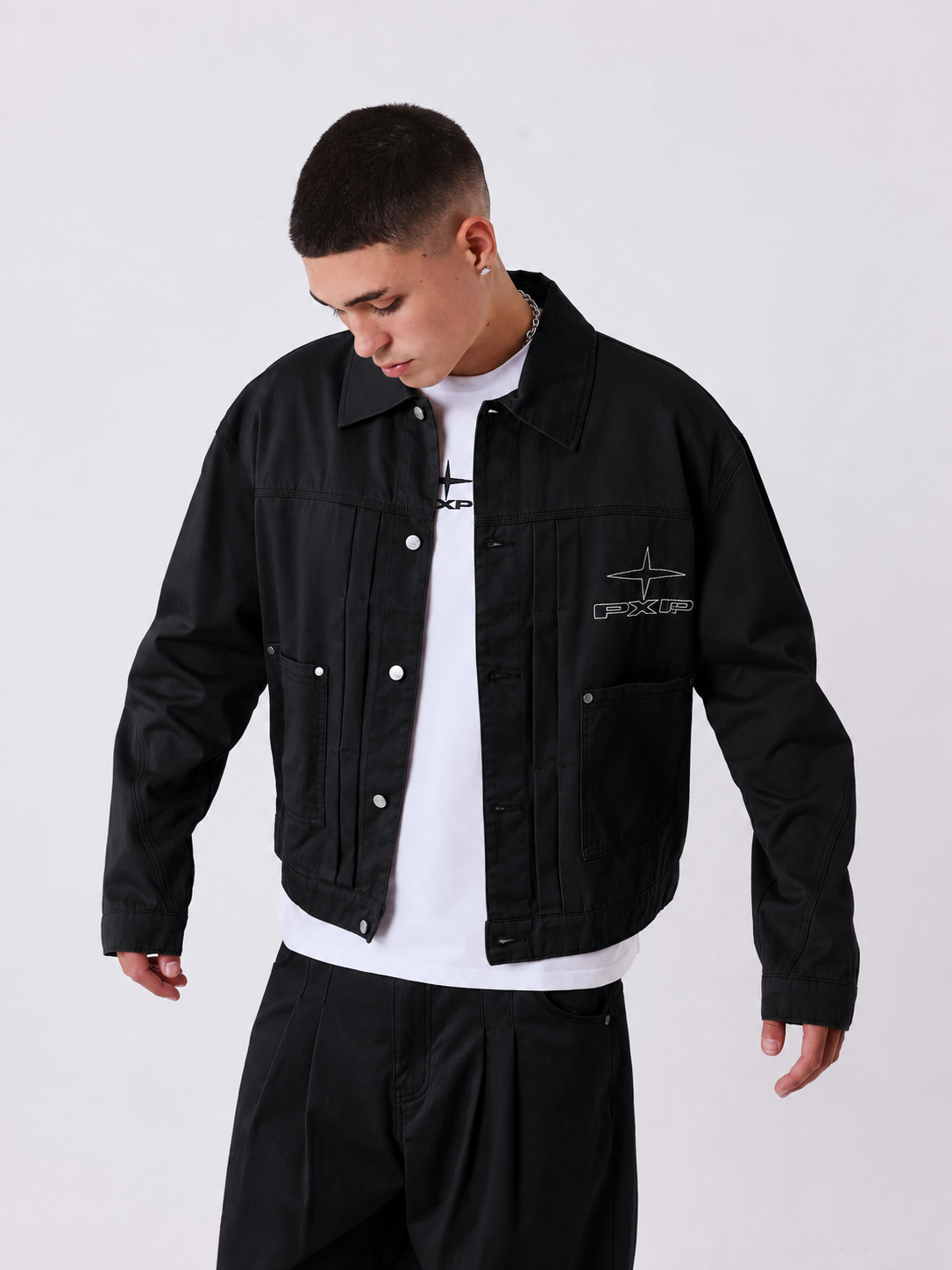 CHAQUETA LONA CLASSY - NEGRO - PROJECT X PARIS | 2693524_BK
