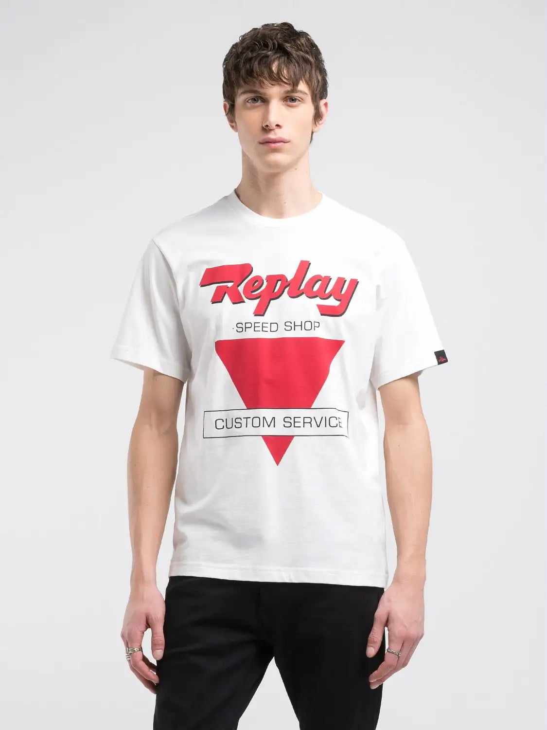 CAMISETA LOGO DELANTERO - BLANCO - REPLAY | M3051 .000.2660