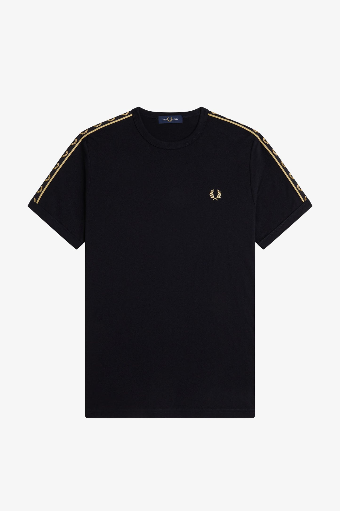CAMISETA TAPE RINGER - NEGRO - FRED PERRY | M4613 90A